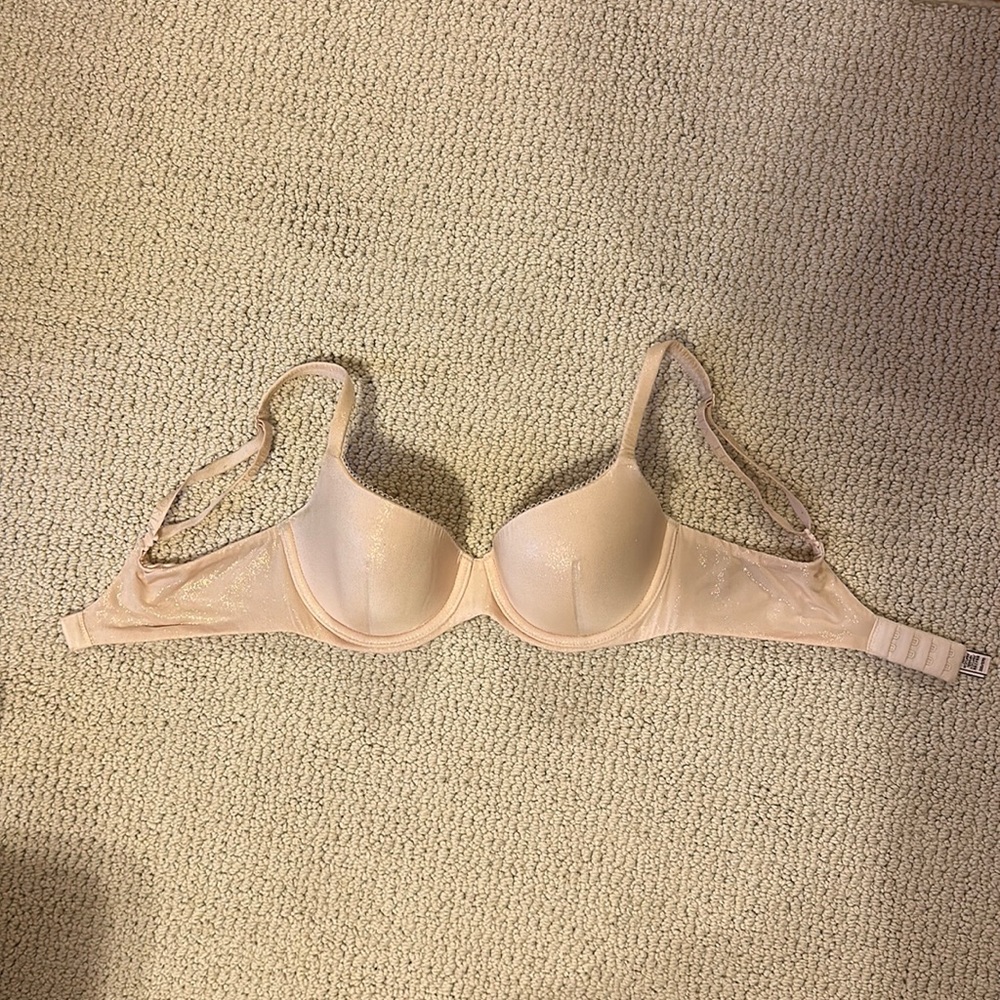 Victorias Secret 32D Pink Lined Demi Bra Underwire